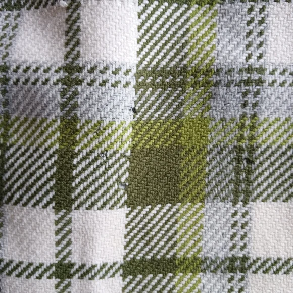 J. Crew Green & Cream Plaid Wool Mini Skirt - Picture 6 of 8
